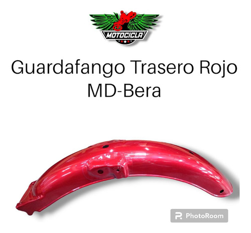 Guardafango Trasero Moto Md, Bera Rojo