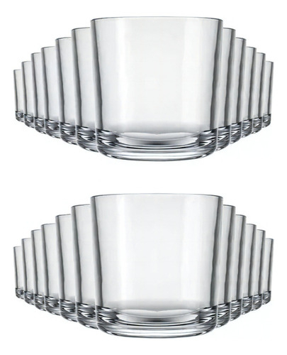 Copo Whisky Drink Bar Rocks 265ml Nadir 24 Unidades Cor Transparente