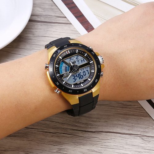 Reloj De Pulsera Para Hombre Analógico Y Digital Con Luz