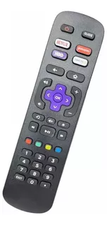 Controle Remoto Compatível C/ Tv Semp Tcl Roku Led Smart