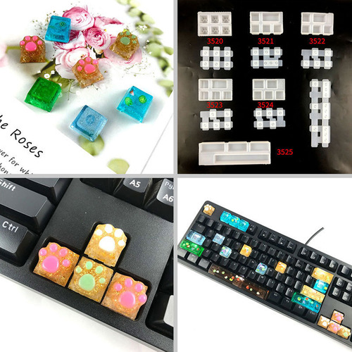 (t) Key Cap, Molde De Silicona, Para Teclado Mecánico Para J