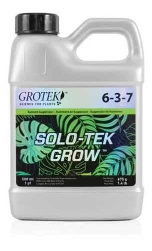 Grotek Solo-tek Grow 500ml Crecimiento Vege - Gmc Online