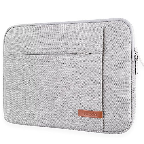 Funda Impermeable De 13  Para Laptop Marca Lacdo. Color Gris