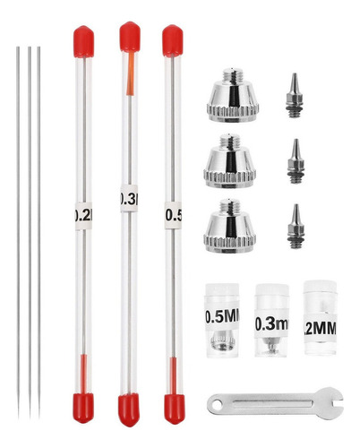 Set De Repuesto De Aerógrafo Llave De Aguja D 10 Unidades/se