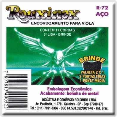 Imagem 1 de 1 de Encordoamento Completo Aço Rouxinox Viola R72 Frete Gratis