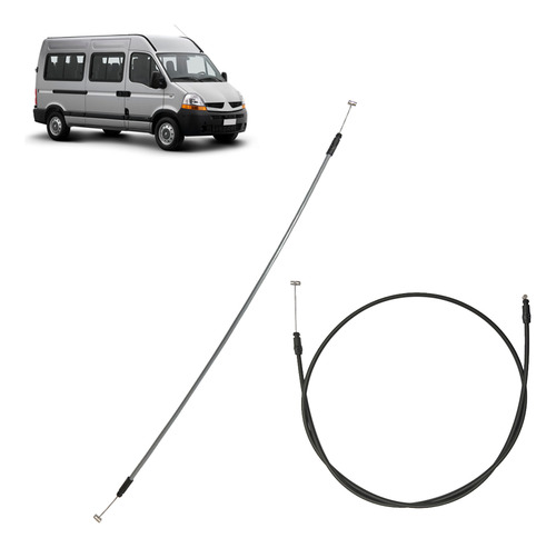 Kit Cabo Abertura Porta Master 01 A 08 Traseira Sup Inf Esq