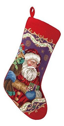 Artesanía De Pekín 31sjm4512mc Navidad Santa Needlepoin