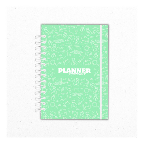 Agenda Planner Financiero Anual Sin Fechas - Verde