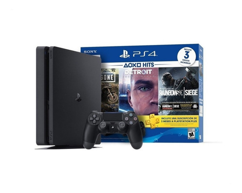 Playstation 4 Ps4 Slim 1tb + 3 Juegos Físico - Sertel Shop