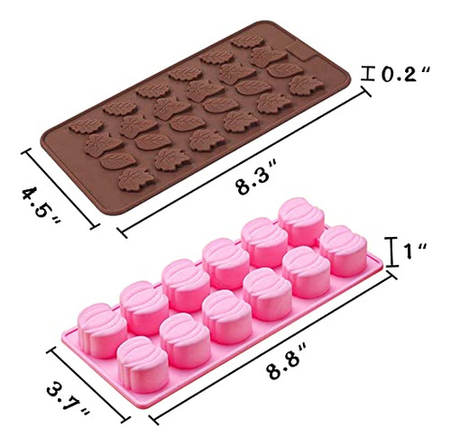 Molde De Silicona Para Chocolate Y Caramelo De Otoño, 4 Unid