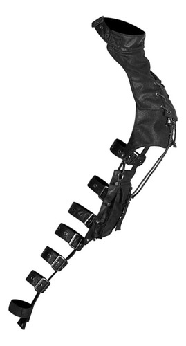 Steampunk Mujer Cuero Pauldron Hombro Brazo Pirata Vestido