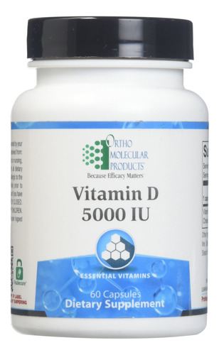 Ortho Molecular - Vitamina D, 5000 Iu - 60 Cpsulas