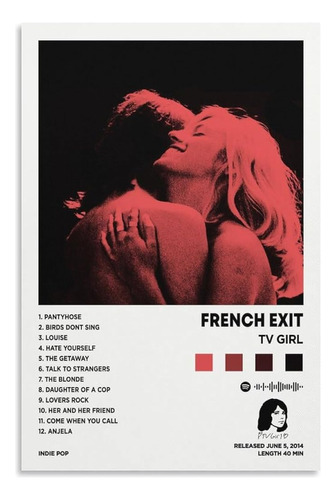 Didido Tv Girl French Exit Album Cover Canvas Posters For Ro