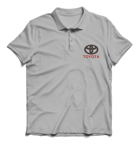 Remera Polo Chomba Hombre Caballero Bordada Logo Toyota 