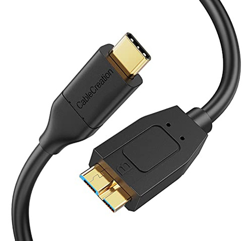 Cable Cablecreation Hdd Usb C De 4 Pies, 10 Gbps,