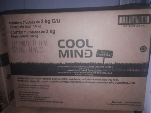 Papas Congeladas Coolmind X14 Kg