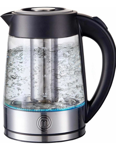 Elegante Tetera Masterchef Eléctrica Con Infusor Removible