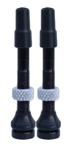 Par Valvula Arstop Tubeless 45mm Removivel Preta Pneu Bike