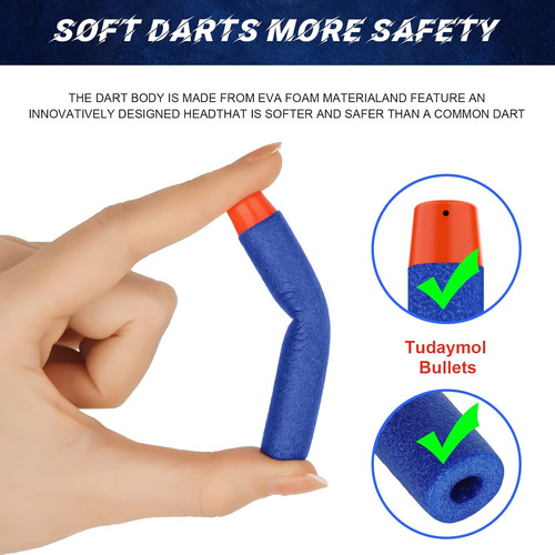 Tudaymol Nerf Balas 500 Dardo Oficial Para Nerf N-elite ...