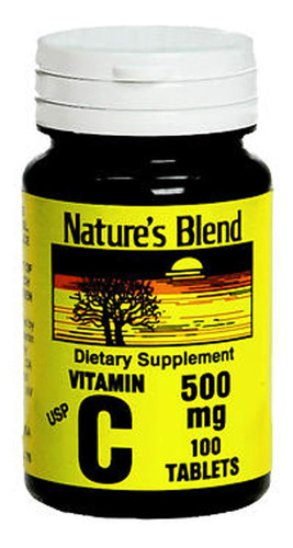 Blend Vitamina C 500mg 100tabletas De La Naturaleza