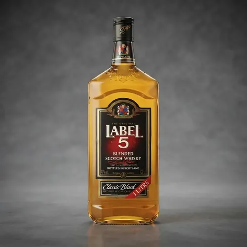 Whisky Escocês Label 5 Classic Black (1litro) Uisque Garrafa