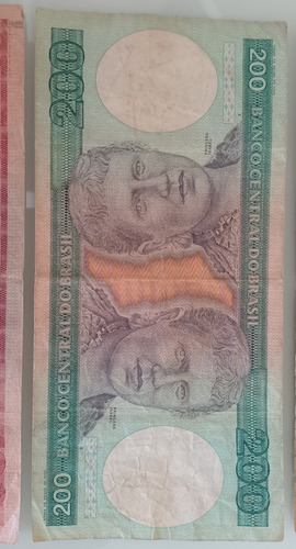 Notas De 500, 200 E 100 Cruzeiros Anos 80 (Usado)