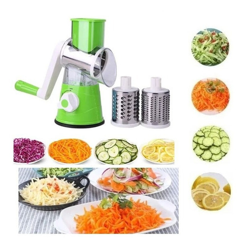 Molino Rayador Multiusos Picador De Verduras 3 En 1 Color Ve