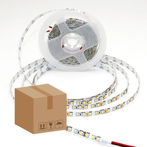 Pack Rollos Tira Led 10 Piezas 5 Metros C/u 12v Calido/frio Luz Blanco Frío