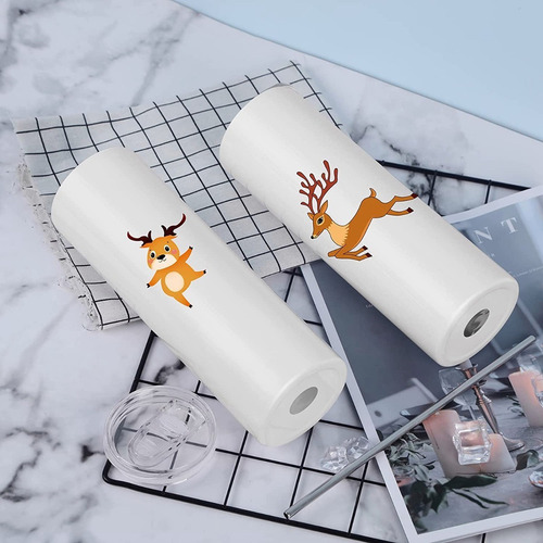 . Juego De 4 Vasos Skinny De Acero Inoxidable Con