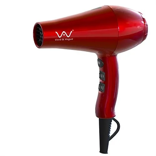 Secador De Pelo Vav Rojo Profesional Potente De Cerámica