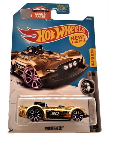 Hot Wheels Monteracer Super Chromes Dorado Retira Envíos  