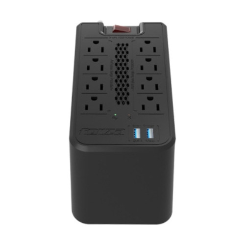 Regulador Voltaje Protector Forza 1200va/600w 8 Tomas 2 Usb