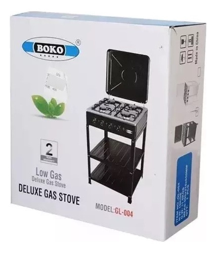 Cocina A Gas Boko Sobremesa 4 Quemadores Con Patas