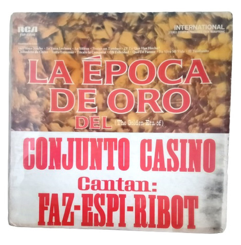 Disco Lp Conjunto Casino La Playa Faz Espí Ribot Macondo Rec