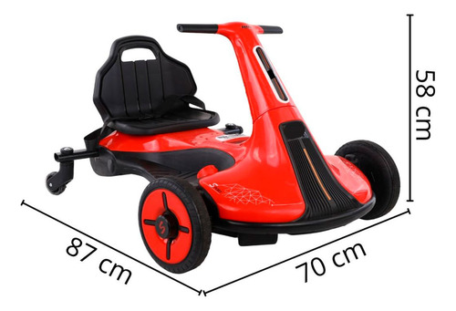 Drift Elétrico Luzes E Som Infantil 12v Bw221vm Importway