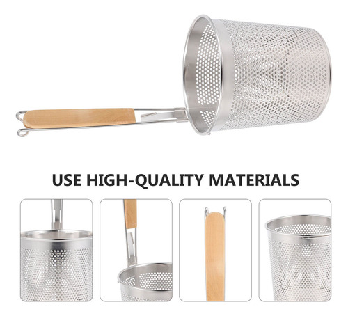 Cuchara For Cocinar Fideos Con Colador De Acero Inoxidable