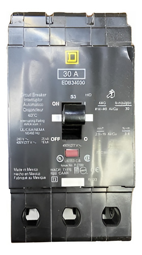 Interruptor Termomagnetico Square D 3x30amp Edb34030 Nueva