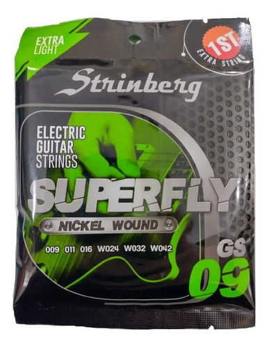 Imagem 2 de 4 de Encordoamento Guitarra 09 Strinberg Gs09 Nickel Wound