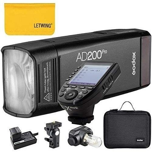 Luz Mono Godox Ad200pro 2.4g Hss 1/8000s 200ws -negro