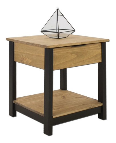 Mesa De Luz Madera - 1 Cajon - Zapatera - Dormitorio - Lcm