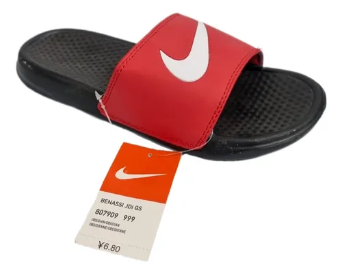 Chancleta nike roja sale
