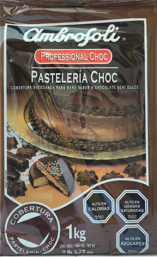 Chocolate Sucedáneo Semidulce Ambrosoli Pastelería Choc 1 Kg