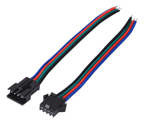50 Pares De Cables Conectores Macho Y Hembra De 4 Pines Esta