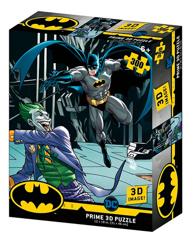 Rompecabezas Comics Batman Vs Joker / Efecto 3d / 300 Pzas