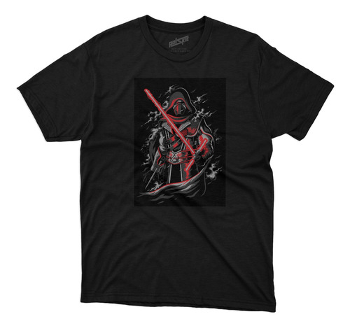 Remera Star Wars Kylo Ren Algodon Negra Dtg