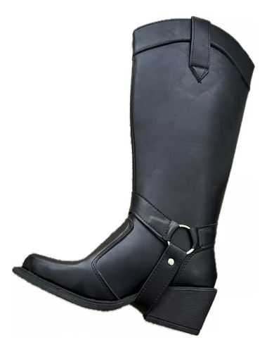 Bota Texana Desmontable Mujer Eco Cuero 2 En 1