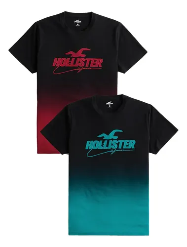 Playeras Hollister Bordadas Degradado Original Hombre Meses