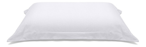 Fronha Avulsa 50cm X 70cm Em Malha Penteada 100% Algodão Branco