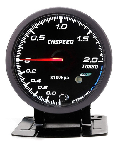 N 12 V Coche Turbo Boost Gauge Bar Sensor Blanco Ambar Negro