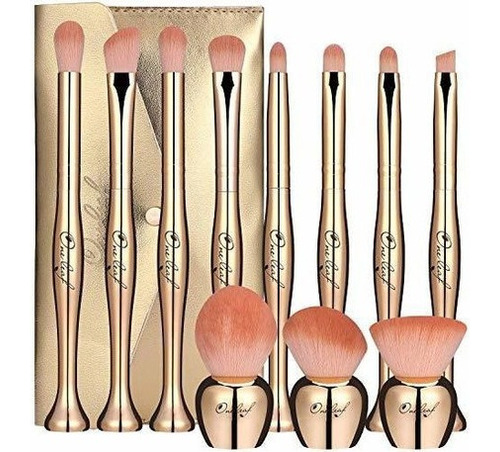 Oneleaf Standing Makeup Brushes Premium Synthetic Foundation